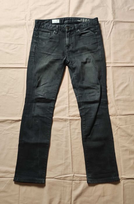 Czarne jeansy GAP 1969 Real Straight vintage • S/M • klasyczny fason