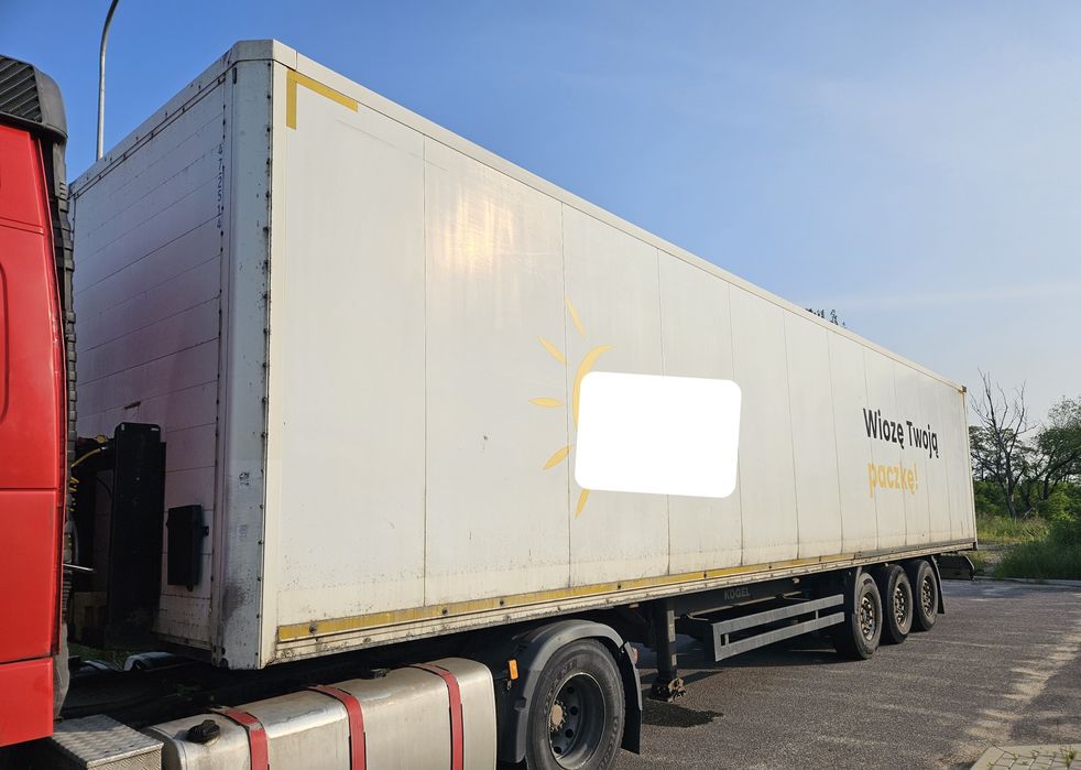 Naczepa izoterma Kogel, saf tarcza, oś podnoszona. Sprawna, magazyn.