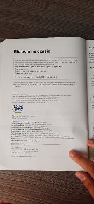 Podręcznik Biologia na czasie 1