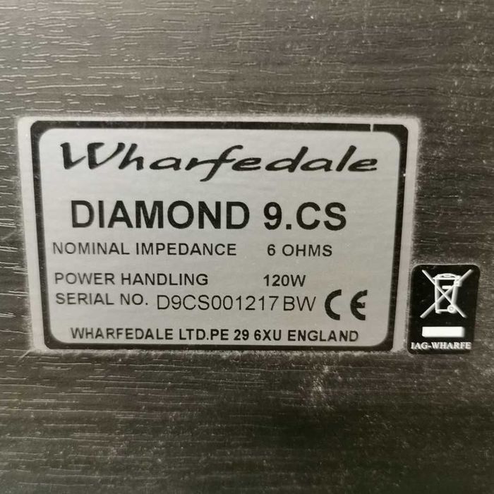 Colunas Wharfedale laterais 9.5 e central 9.cs