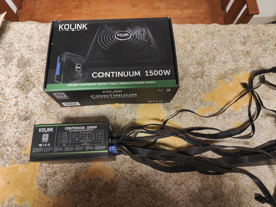 Fonte de alimentação kolink continuum 1500w