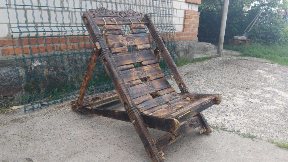 Шезлонг дерев'яний, ручна робота