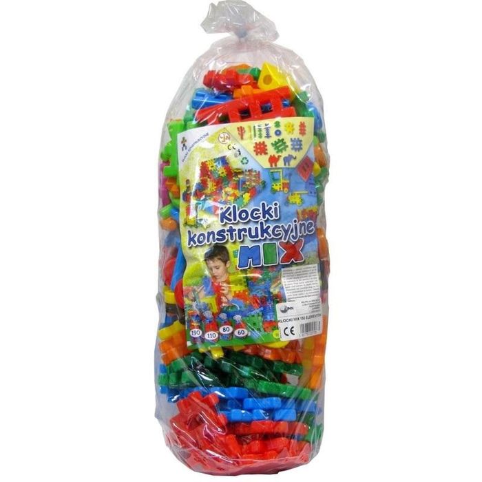 Klocki konstrukcyjne 150el folia,311x577 mm