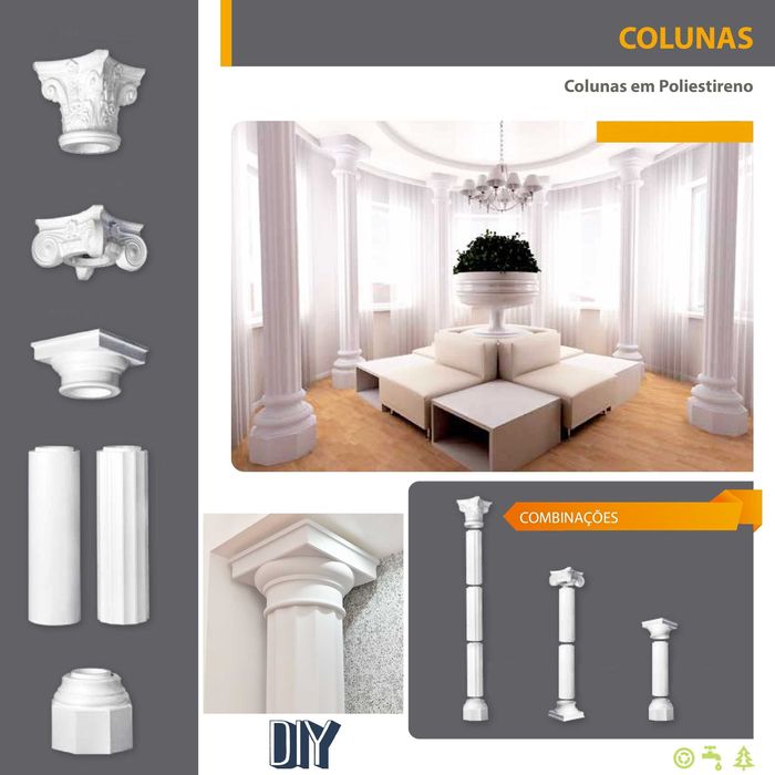Vigas, Colunas e Tábuas Decorativas