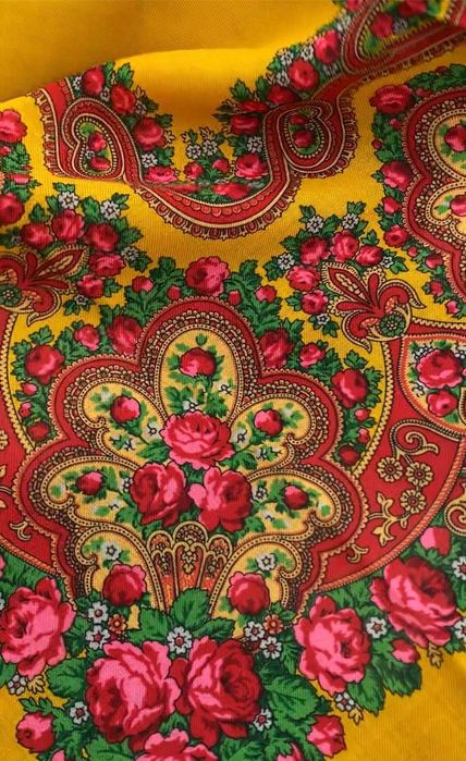 Павловопосадська хустка вовна Павловопосадский платок шерсть шерстяной