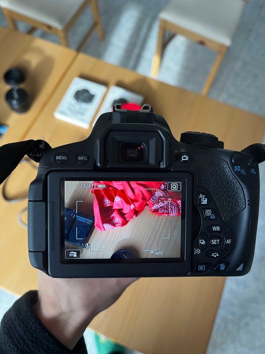 Canon EOS 700D / Rebel T5i + 18–55 IS + 50mm f/1.8 II + extras