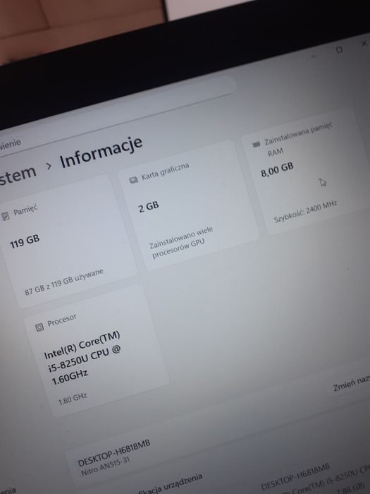 Acer nitro 5 515- 31