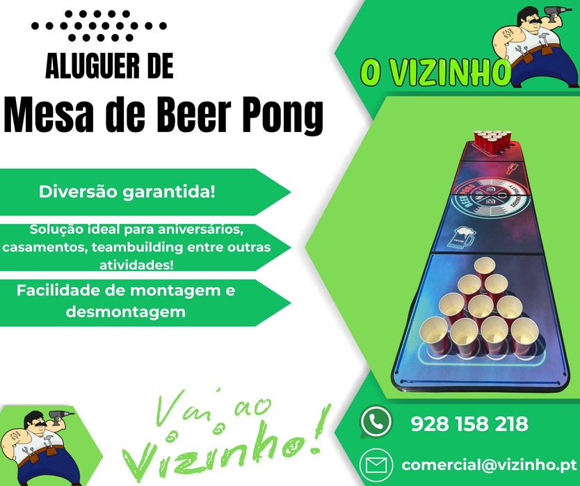 Aluguer de Mesa de Beer Pong