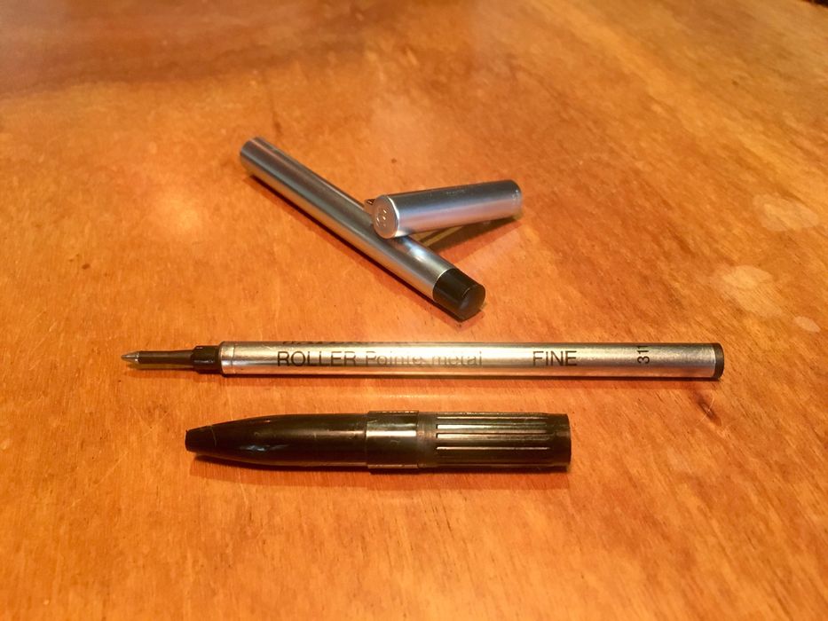 WATERMAN - roller point metal - anos 80 - bom estado