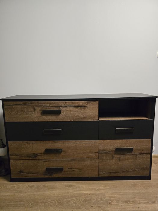 Łóżko + komoda Black Red White