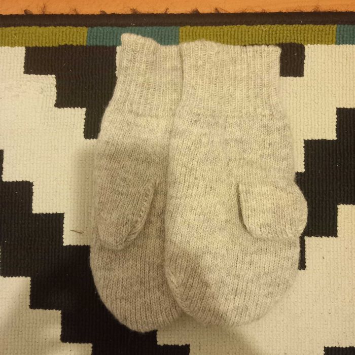 Rękawiczki wełniane damskie szare Janus