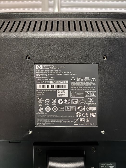 Monitor HP v185ws – Ideal para Escritório, Teletrabalho ou Estudo