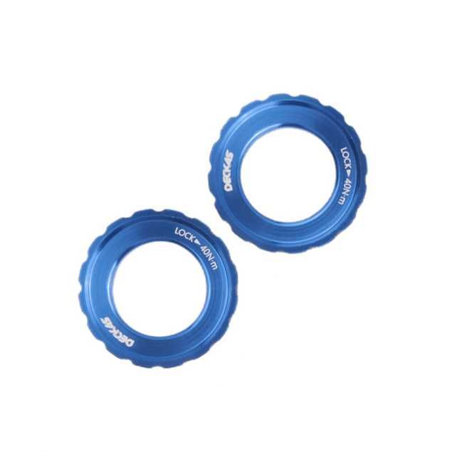 DECKAS nakrętka SHIMANO Center Lock CL 2szt czarna szara