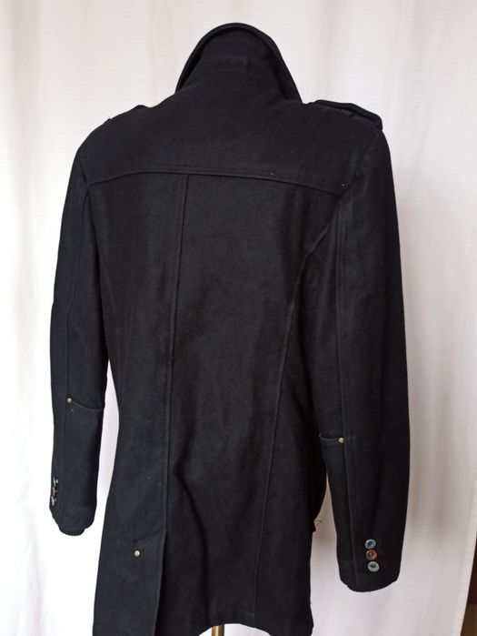Sg Czarny płaszcz męski L dyplomatka bosmanka  męska L Jack & Jones