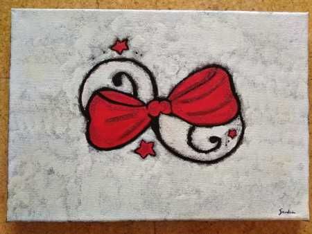 Tela Decorativa Laço / Natal