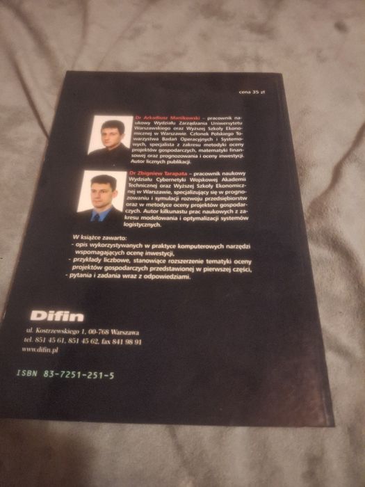 Ocena projektów gospodarczych,nowa,stan bardzo dobry.