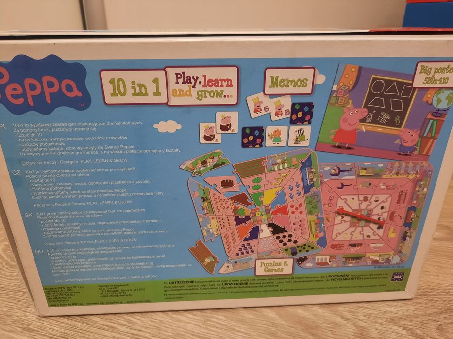 Zestaw gier edukacyjnych 10w1 świnka Peppa