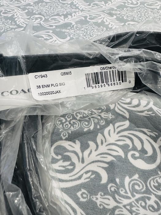 Чоловічий ремінь COACH Plaque орігінал