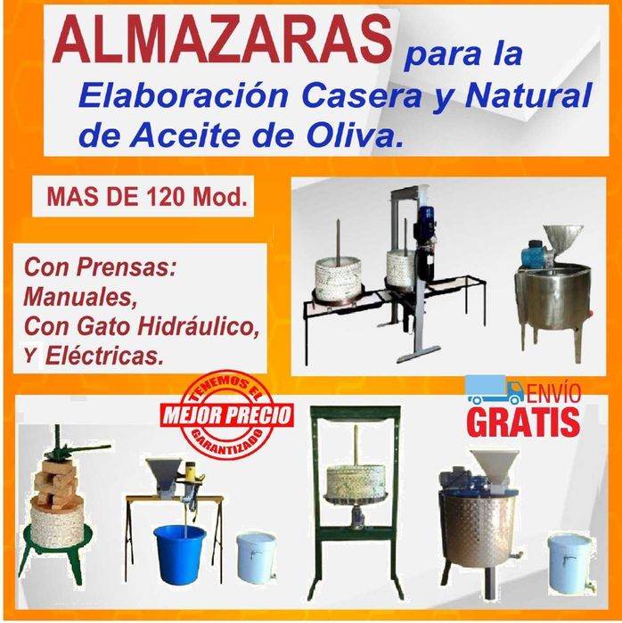 Moinho para fazer seu próprio azeite.