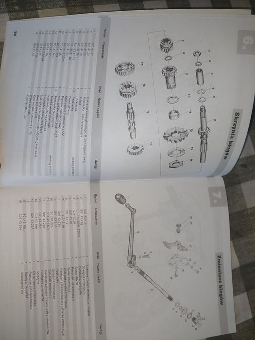 Nowy katalog czesci instrukcja obsługi rama silnik wsk125