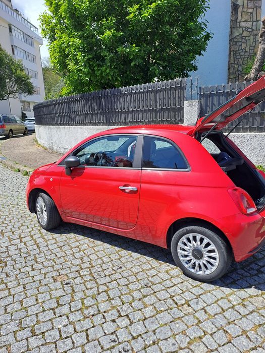 Fiat 500 Hybrid Red
