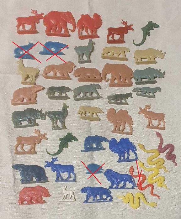 Миниатюрные фигуры животных пластмасса