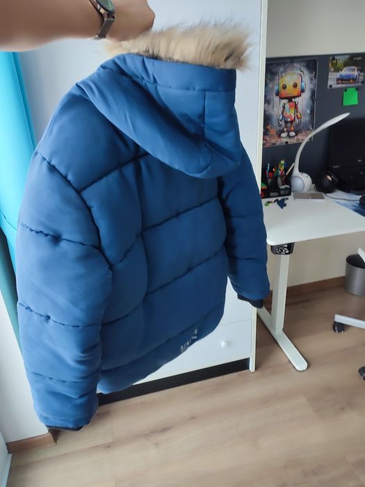 Kurtka granatowa chłopięca zimowa 146 Reserved