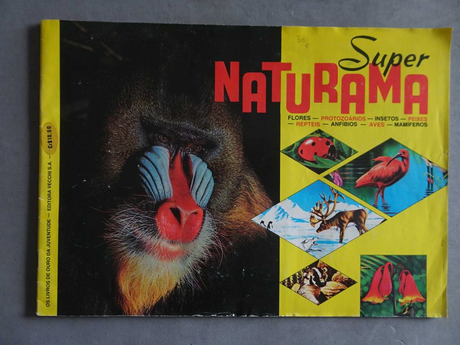 Caderneta de cromos Super Naturama (Tem 180 cromos)