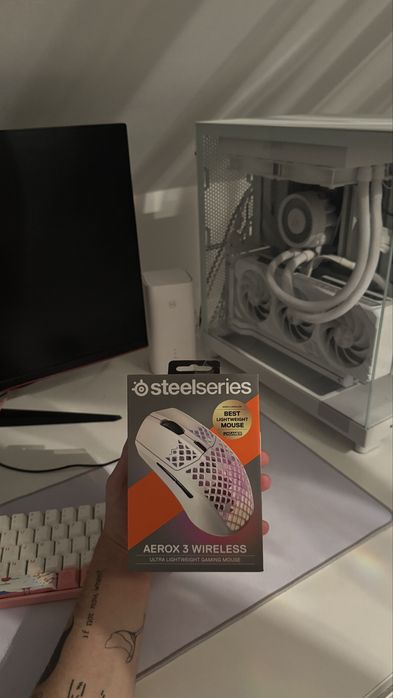 Mysz STEELSERIES Aerox 3 Wireless Snow