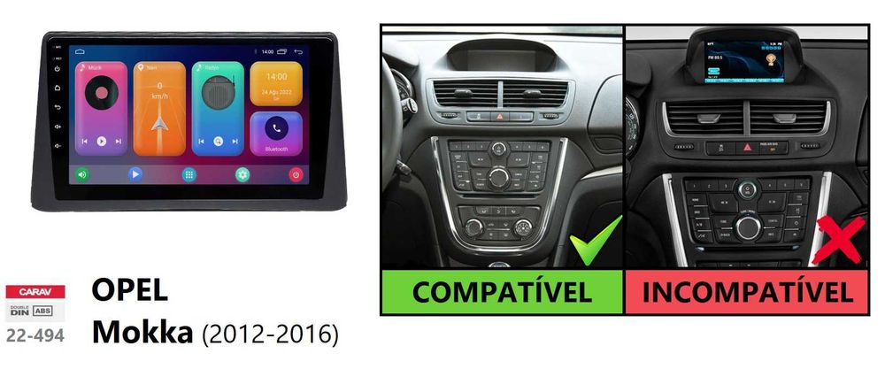 Rádio 2DIN 9" [4+64GB] • Opel CORSA [E] • ADAM • MOKKA • KARL Android