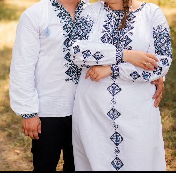 Вишита сукня біла