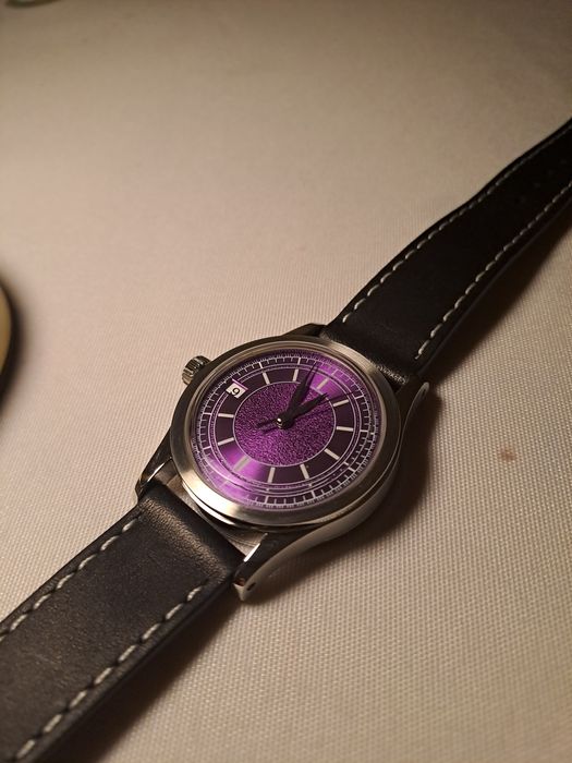 Relógio automático Boderry vintage vidro safira 38mm NOVO