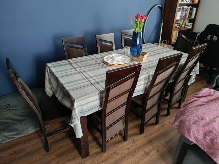 Stół jadalniany +8 krzeseł