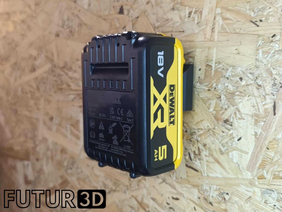 6x Uchwyt pojedynczy na akumulator DeWALT 18V XR FlexVolt z blokadą