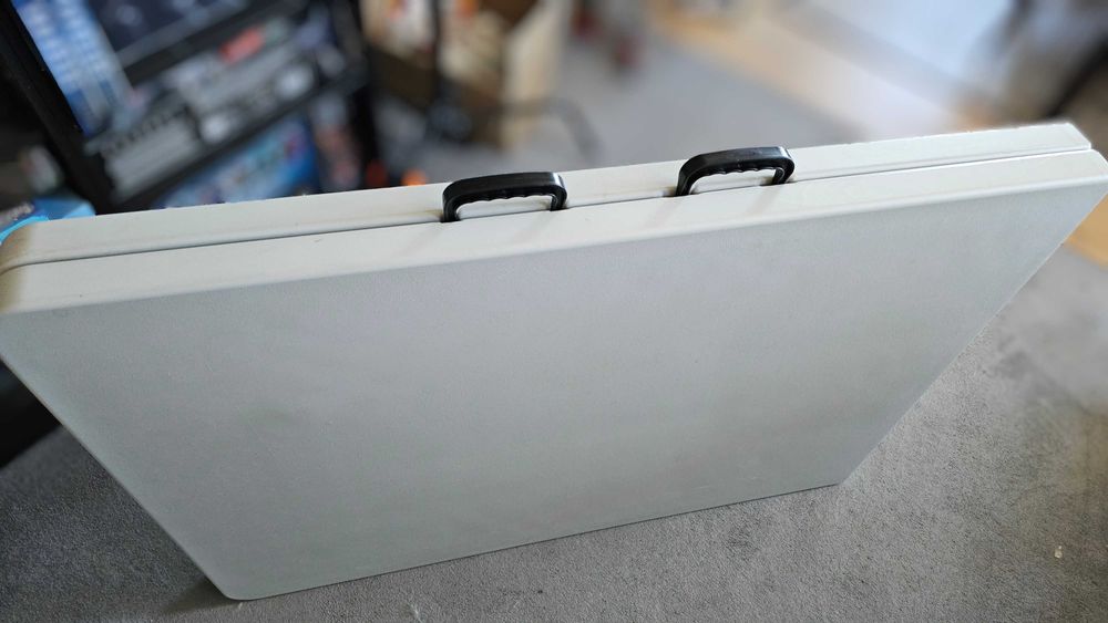 Stół cateringowy biały 240 x 85 cm