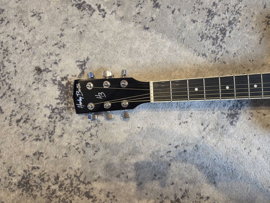 Czarna Gitara akustyk Harley Benton