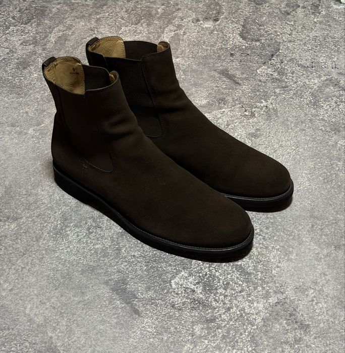 Замшеві черевики челсіTod's, оригінал, 43 (bally, santoni)