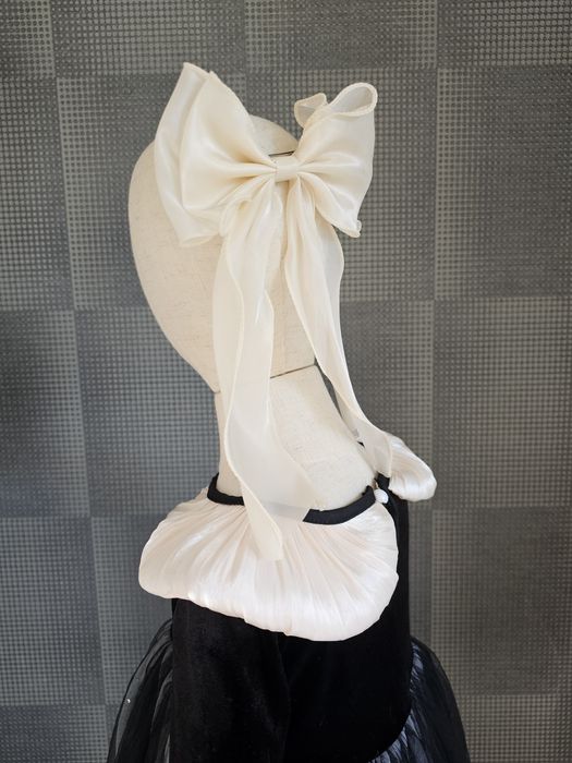 Пишна дитяча чорна оксамитова класична сукня детское платье чёрное