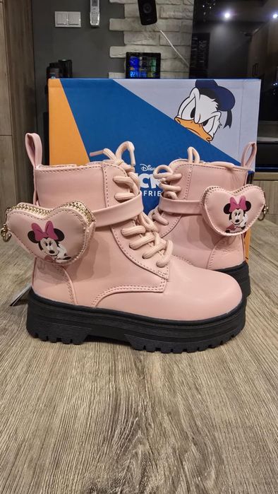 Różowe botki Minnie Disney 28