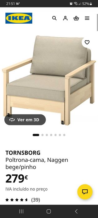 Sofá cama como novo