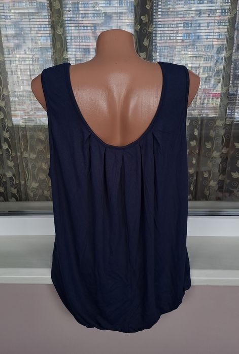 Синяя женская майка блузка футболка