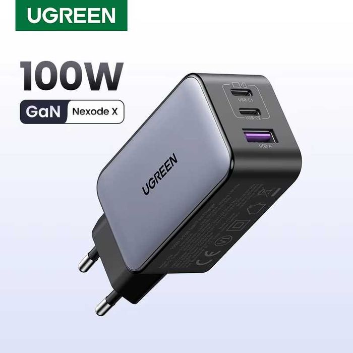 Зарядний пристрій 100W UGREEN Nexode X GaN X756 Блок живлення Вт