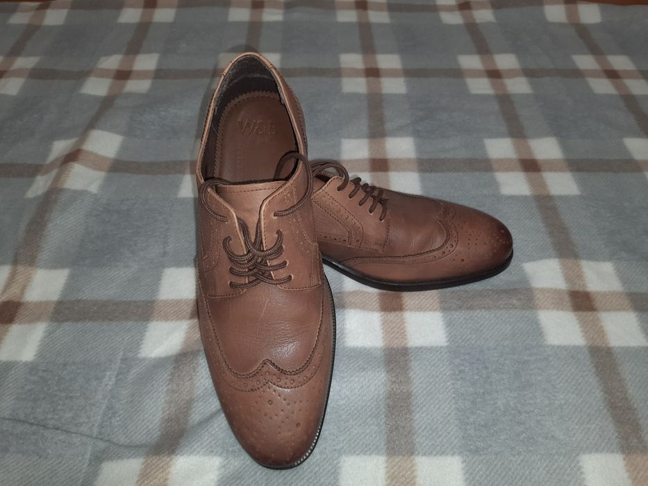 Чоловічі класичні туфлі - оксфорди броги