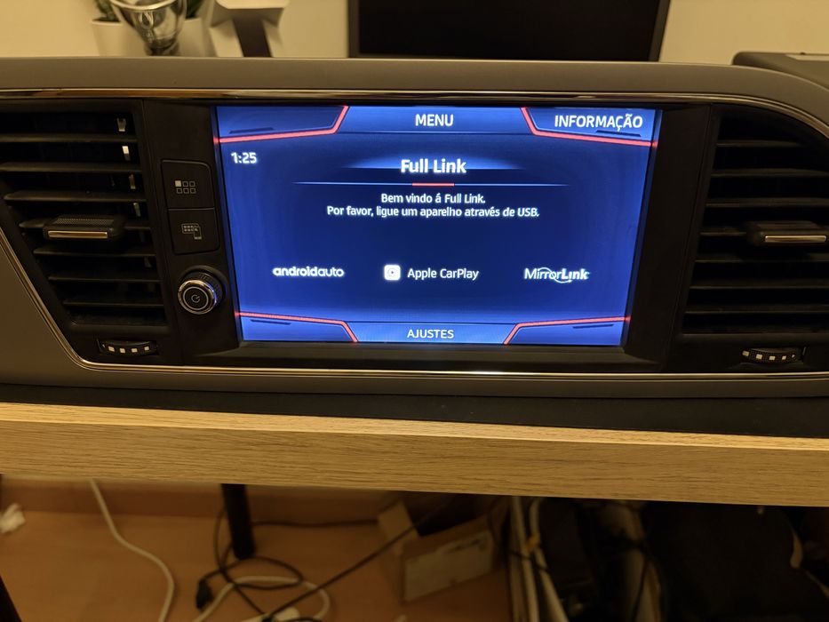 Mib2 Seat Leon 5F ecra unidade gps com Carplay e Androidauto