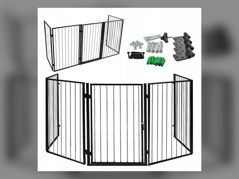 nowe barierka zabezpieczająca przykręcana metal 304 x 74,5 cm 5x304 wysyłka