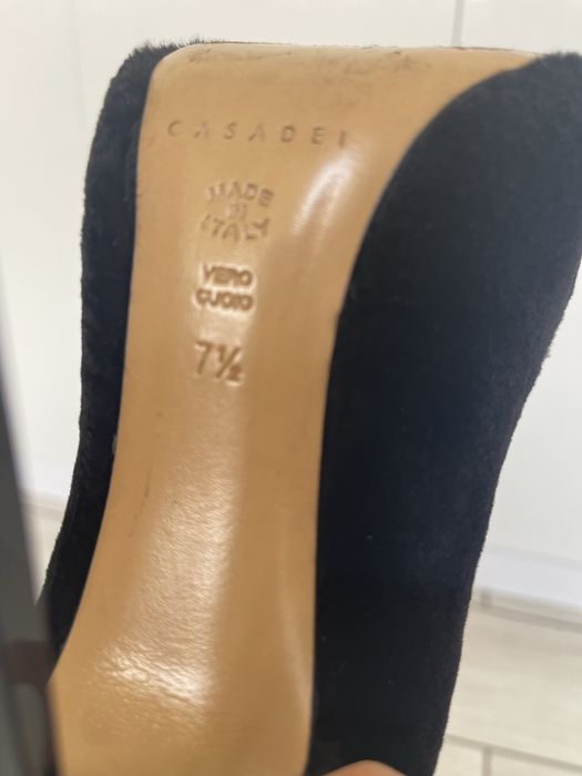 Туфлі Casadei, хутряні.  Розмір 37,5.