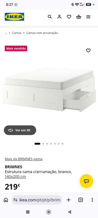 Vendo cama casal