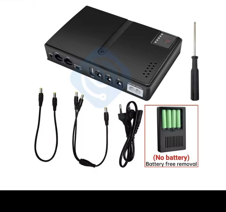 Міні ДБЖ (UPS) 18 Вт 5V 9V 12V для роутера, оптичного терміналу