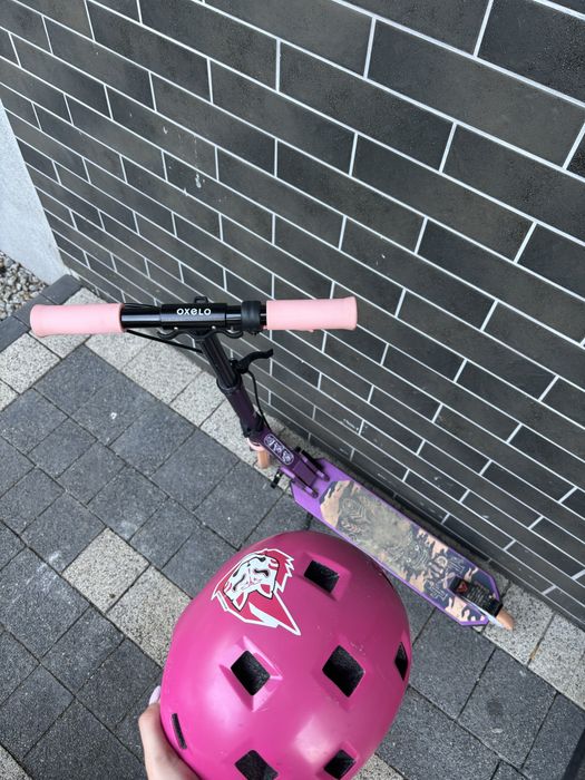 hulajnoga+kask+zestaw ochraniaczy