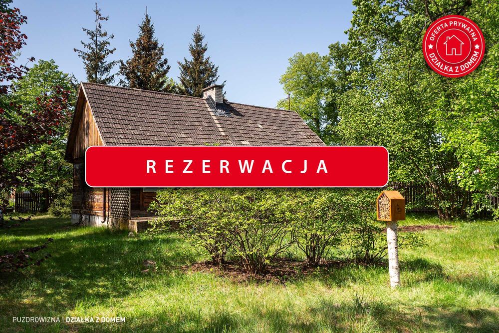 Urokliwa działka z domkiem na wsi [REZERWACJA]